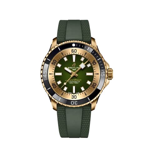 breitling superocean bronze green